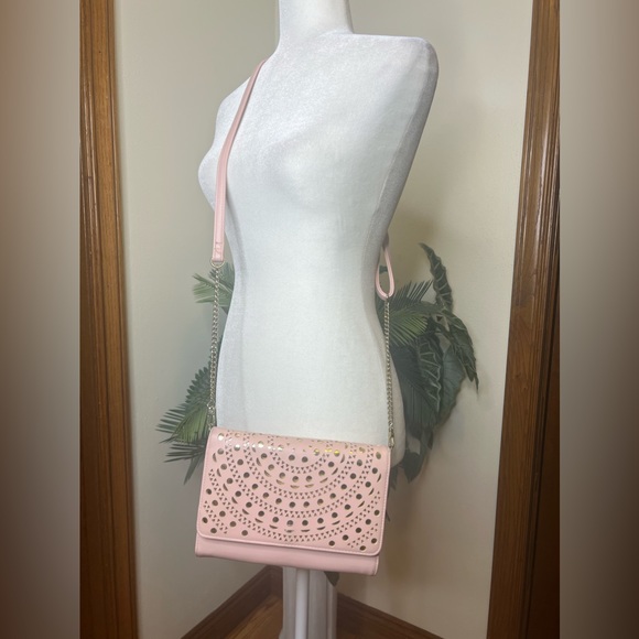 Max Studio Bags Pink And Gold Crossbody Bag Poshmark
